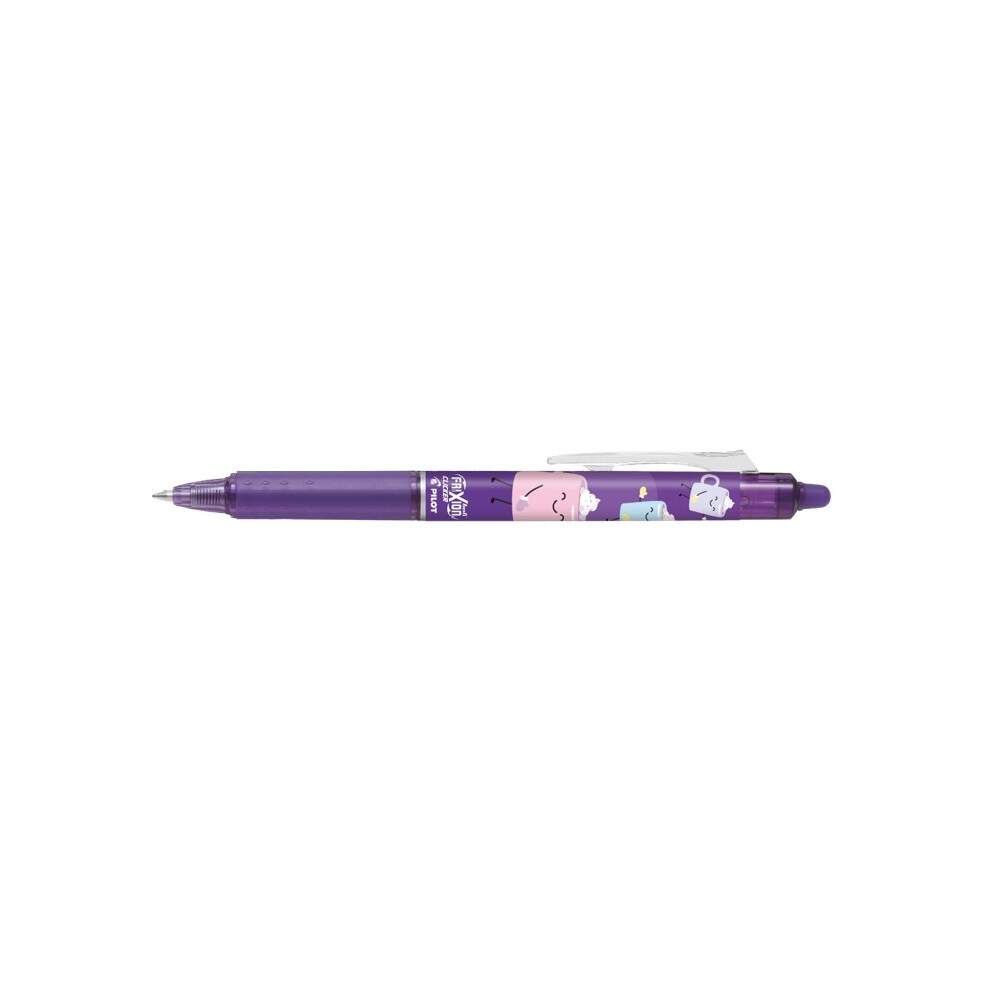 Bolígrafo rollerball borrable PILOT FRIXION BALL CLICKER 0.7 Tinta azul púrpura Sweet Paradise