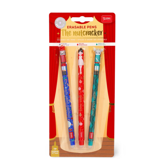 Set de 3 Bolígrafos de Gel Borrables - The Nutcracker - Erasable Pen