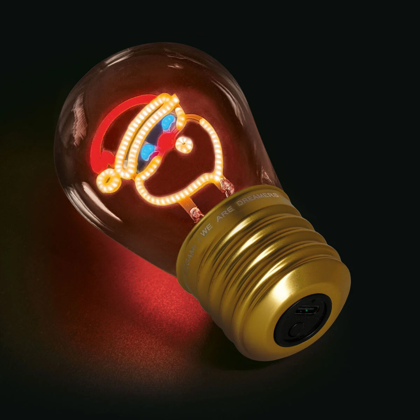 Lámpara Decorativa de Mesa en Forma de Bombilla - Santa Claus - Bulb Fiction