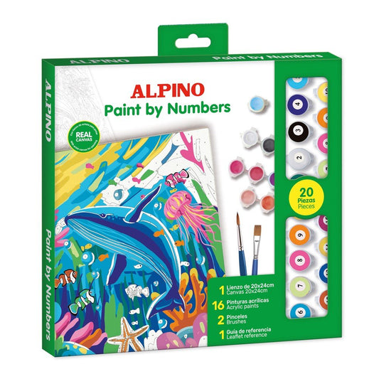 Set alpino colorexperience pintar por numeros ocean