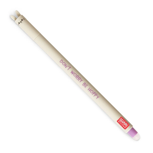Bolígrafo de Gel Borrable Bunny «Don't Worry Be Hoppy» - Erasable Pen