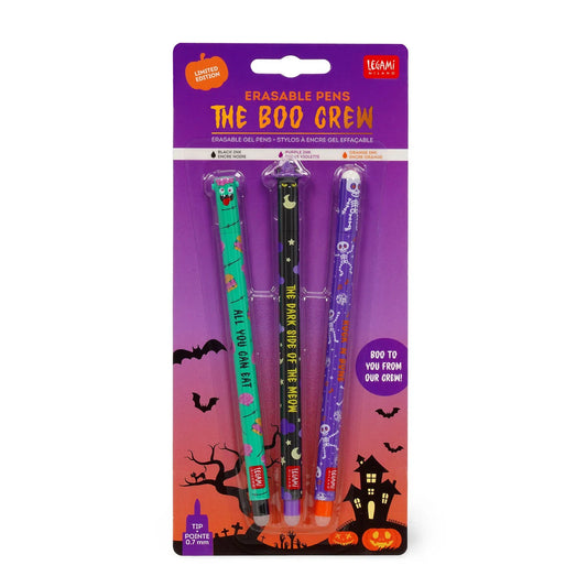 Set de 3 Bolígrafos de Gel Borrables - The Boo Crew - Erasable Pen