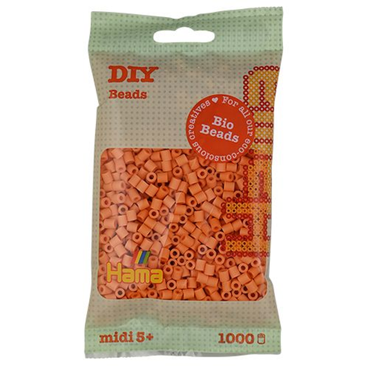 [190-105] Hama midi Bio beads albaricoque claro 1000 piezas