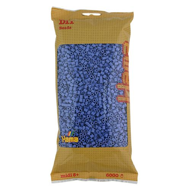 [205-107] Hama midi azul lavanda 6000 piezas