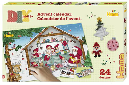 [3046] Kit Hama Beads Midi Calendario de Adviento / Navidad