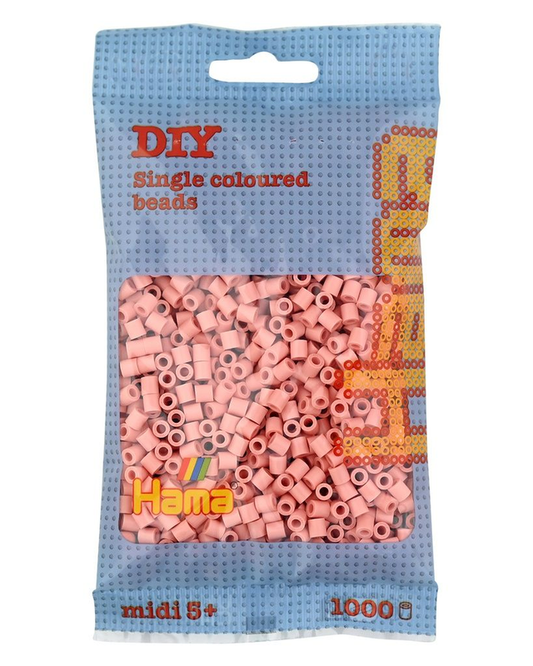 [207-26] Hama midi color carne / rosa mate 1000 piezas
