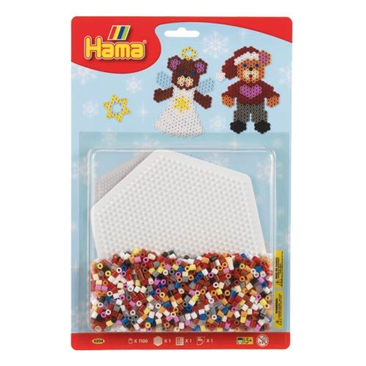 [4204] Blister Hama Beads Midi 1100 beads Navidad