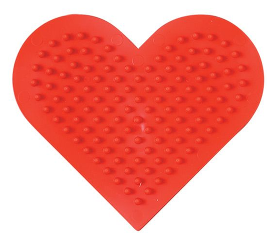 [236] Placa / Pegboard corazón pequeño para Hama midi