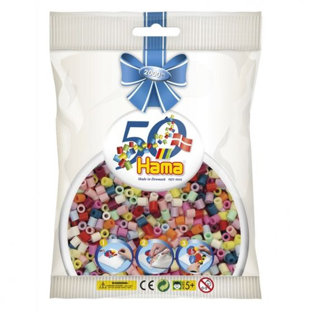 [7103] Hama Beads Midi, Mix 2000 piezas 50 aniversario