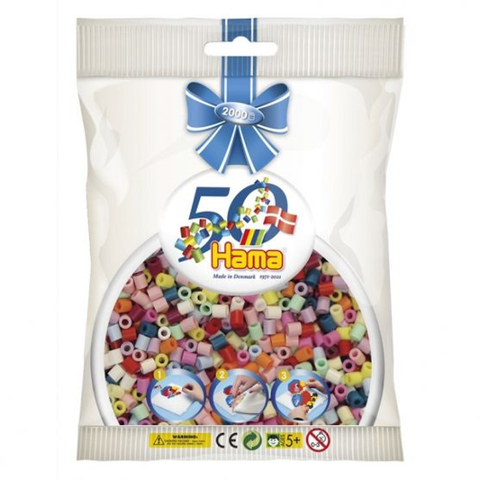 [7103] Hama Beads Midi, Mix 2000 piezas 50 aniversario