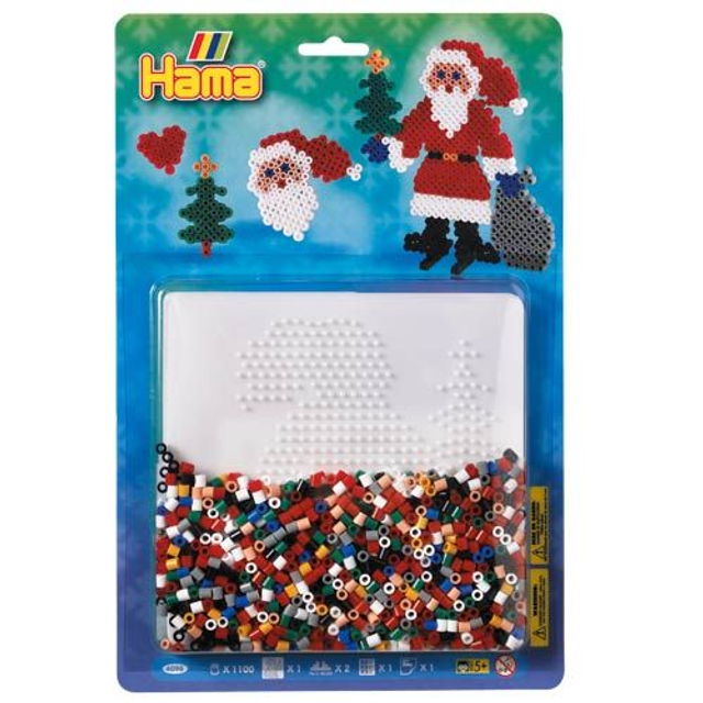 [4098] Blister Hama Beads Midi 1100 beads Santa Claus