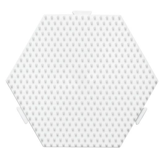 [329] Placa / Pegboard hexagonal mediana conectable para Hama midi